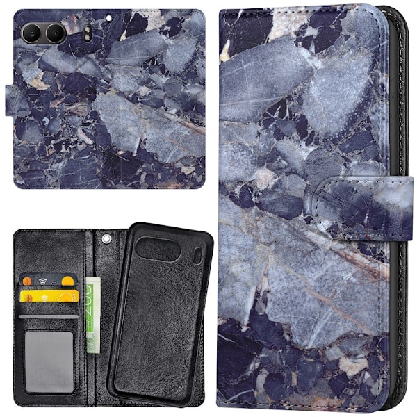 OnePlus Nord 4 - Lommebok Deksel Marmor