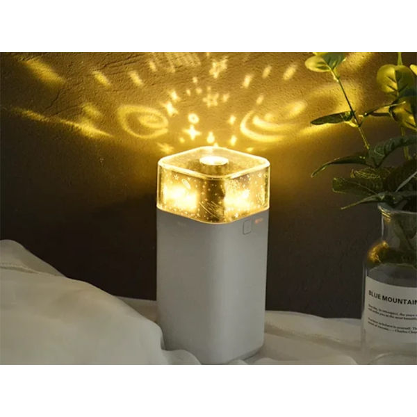 Luftfukter / Duftpåvirker / Stjerneprosjektor – Nattlampe