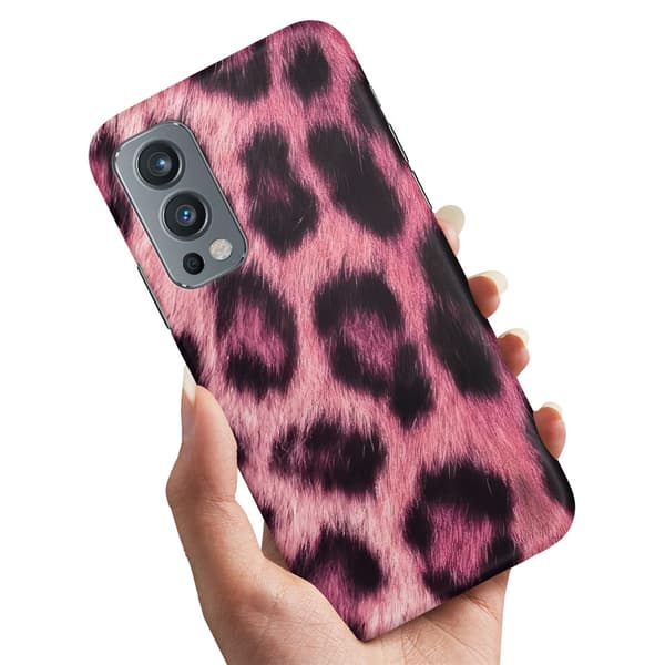 Deksel / Mobildeksel til OnePlus Nord 2 5G - Pink Leopard
