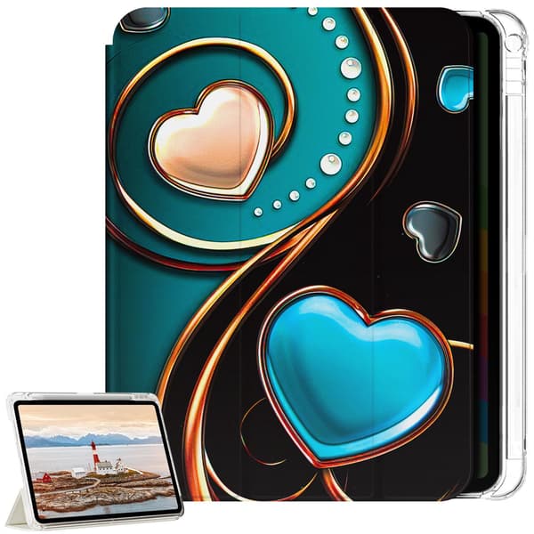 Deksel til iPad Pro 11" - M4/M5 - 2024/2025 - Hjerter