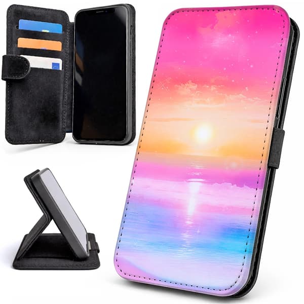 Lommebok Deksel / Mobildeksel til iPhone 7 / 8 / SE - Sunset
