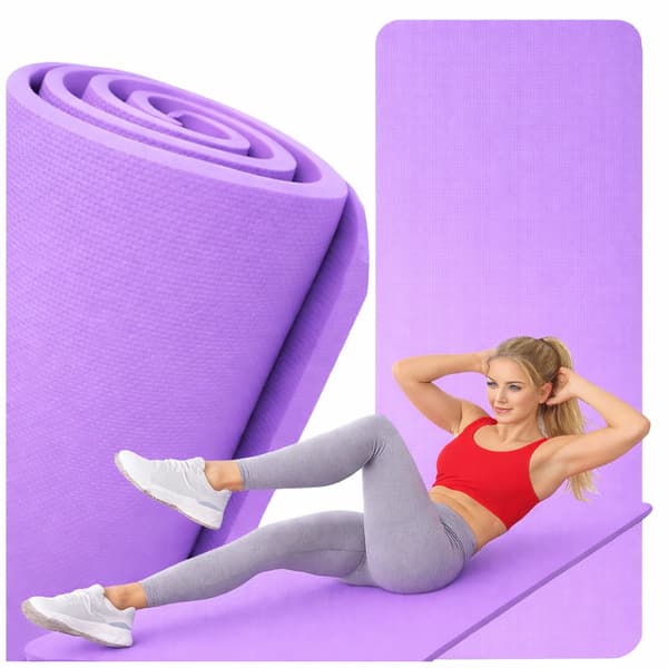 Yogamatta 170 cm tjock Purple