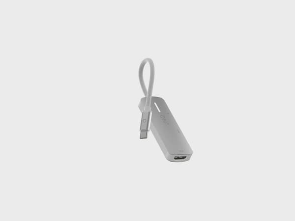 Linq 3in1 USB-C Multiport Hub Aluminiumgrå