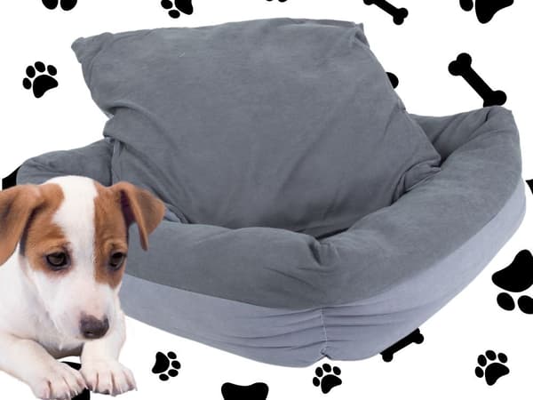 Hundbädd kattbädd mjuk bädd soffa soffa kudde liten Blå/blå