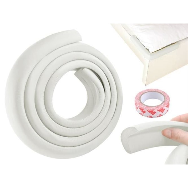 4m Hjørnebeskyttelse / Kantbeskyttelse for Bord – Klippbar White