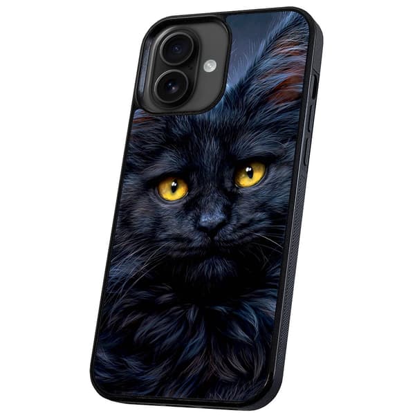 iPhone 16 Plus - Cover/Mobilcover Sort Kat