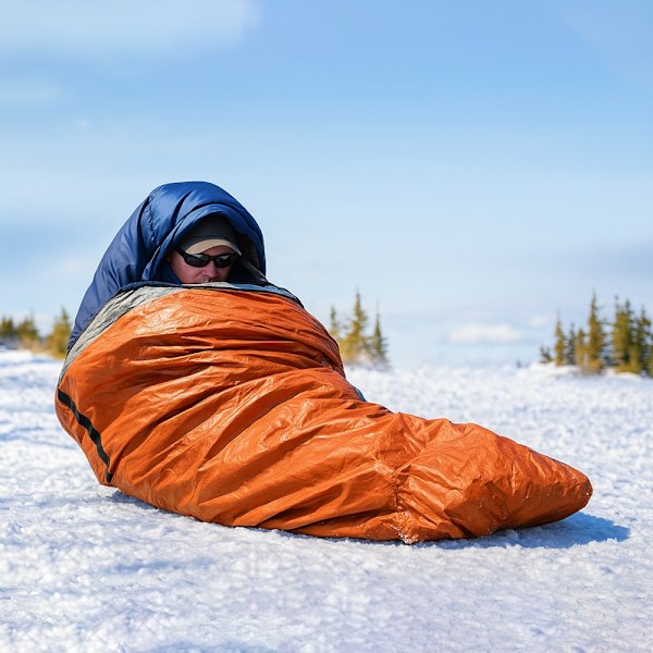 4-Pak Nødsovepose / Bivvy – Sovepose for overlevelse