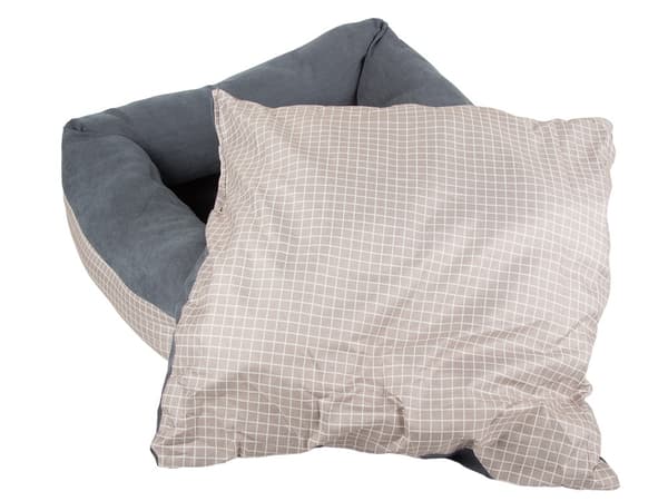 Hundbädd kattbädd mjuk bädd soffa soffa kudde liten Blå/grå