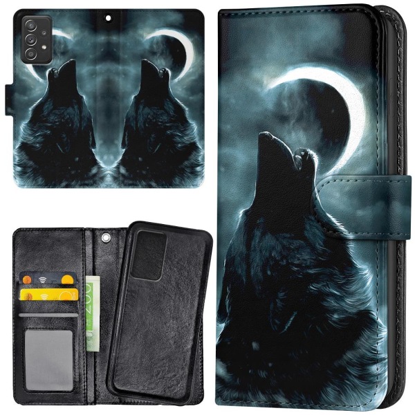 Samsung Galaxy A52/A52s 5G - Lompakkokotelo/Kuoret Wolf
