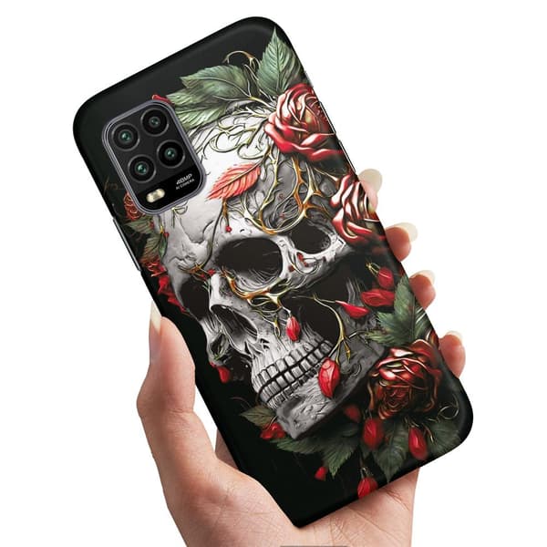 Deksel / Mobildeksel til Xiaomi Mi 10 Lite - Skull Roses