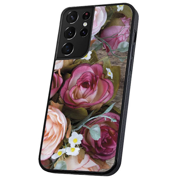 Samsung Galaxy S21 Ultra - Kuoret/Suojakuori Kukat