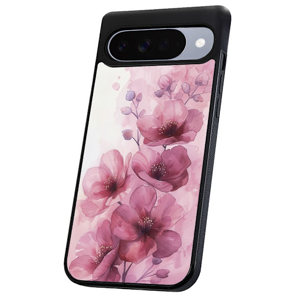 Google Pixel 10/10 Pro - Deksel/Mobildeksel Flowers