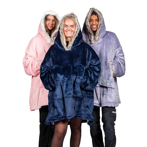 Snug Rug Eskimo - Oversized Hoodie med Luva - Filt Rosa