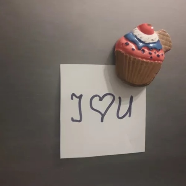 DIY Kjøleskapsmagneter Cupcakes - Mal selv