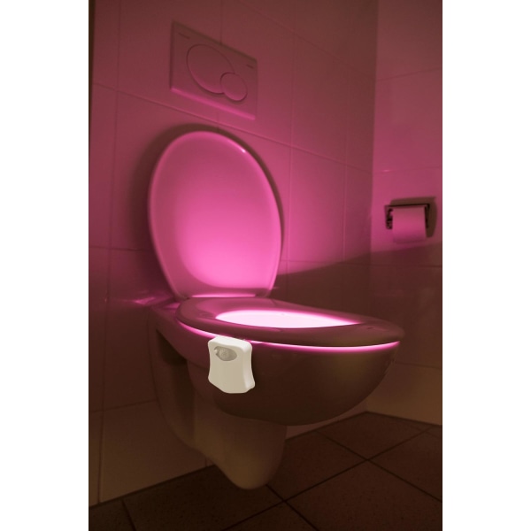 Toalettlampe med Bevegelsessensor / Nattlampe - Lyser opp toalettet Multicolor
