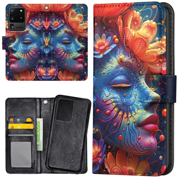 Samsung Galaxy S20 Ultra - Mobilcover/Etui Cover Psychedelic