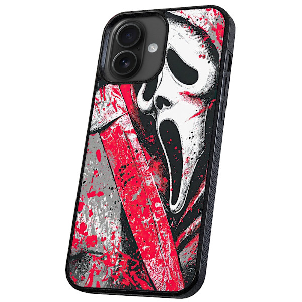 iPhone 16 Plus - Skal/Mobilskal Scream Ghostface
