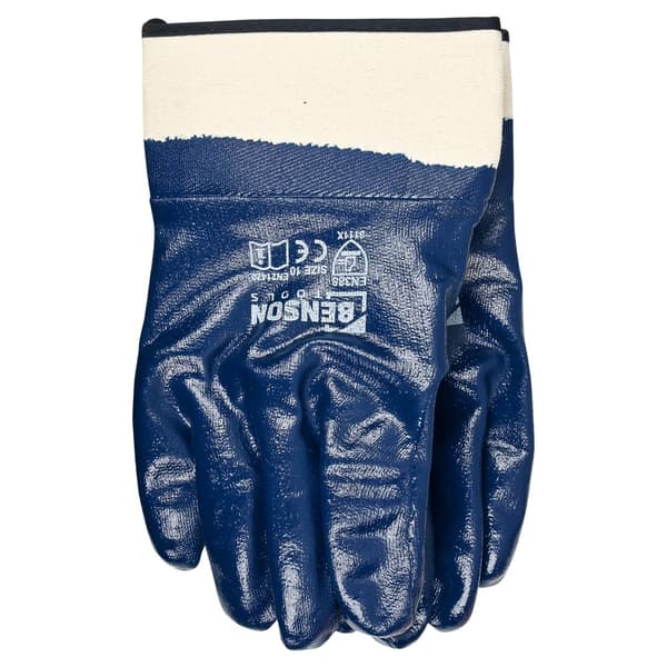 Arbetshandskar helnitril stl 10