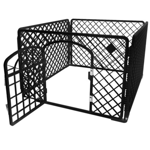Valpegrind / Hundelekegrind - 90x90x60 cm Black