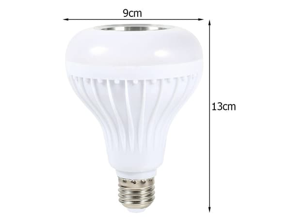 LED-lampa E27 sockel - RGB med Bluetooth & högtalare