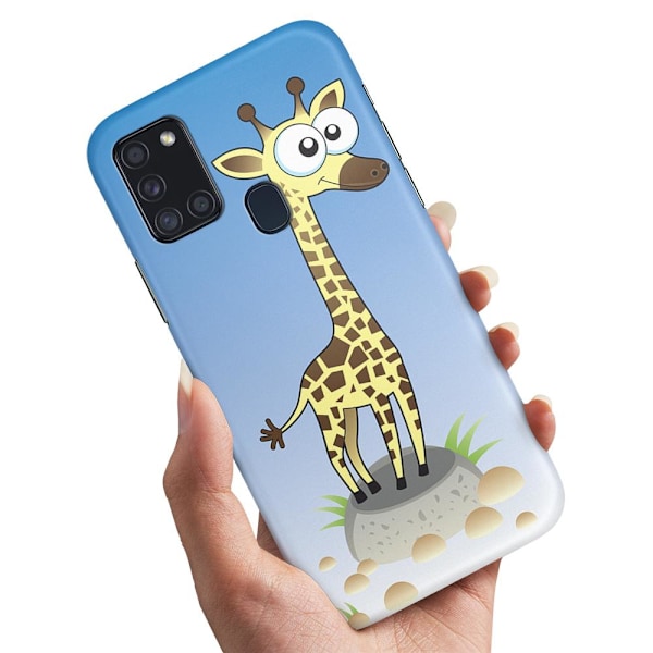 Samsung Galaxy A21s - Skal/Mobilskal Tecknad Giraff