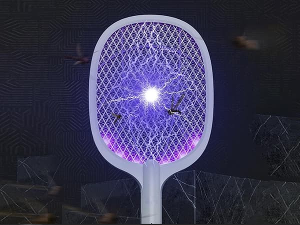 Elektrisk Flugsmälla med UV-lampa – Flygande insekter Vit