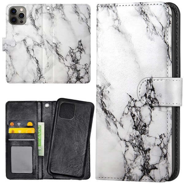 iPhone 15 Pro Max - Plånboksfodral/Skal Marmor