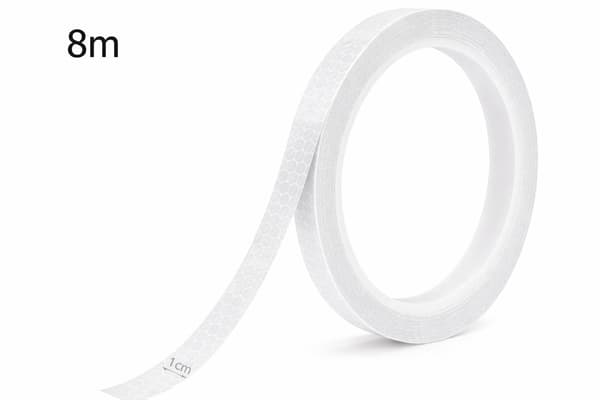 Reflextejp självhäftande 8 m Vit