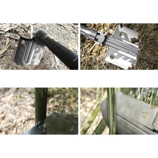 16-i-1 Hopfällbar Spade/Hacka/Såg/Kniv - Camping