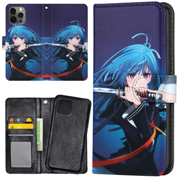 iPhone 14 Pro - Plånboksfodral/Skal Anime