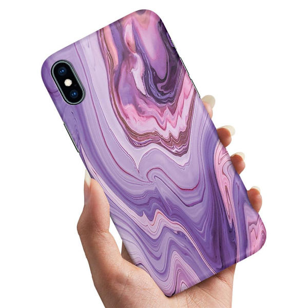 Deksel / Mobildeksel til iPhone XS Max - Marmor Multicolor