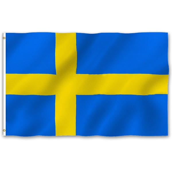 Sverige Flagget - 150 x 90 cm