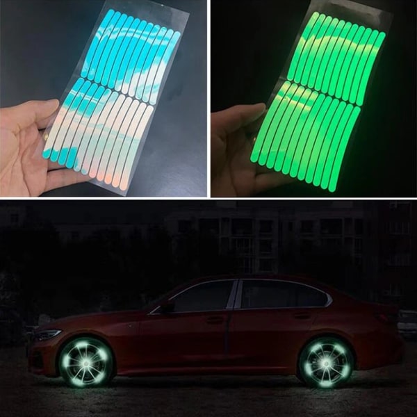 20-Pack - Självlysande Dekaler för Bil - Glow in the Dark multifärg