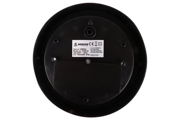 Lampa Bulleye rund svart