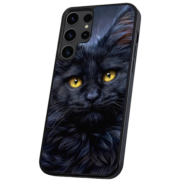 Samsung Galaxy S25 Ultra - Skal/Mobilskal Svart Katt