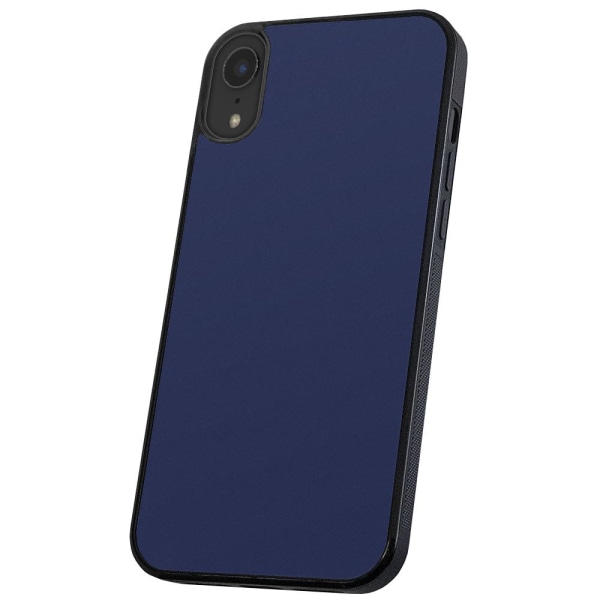 iPhone XR - Deksel/Mobildeksel Mørkblå Dark blue