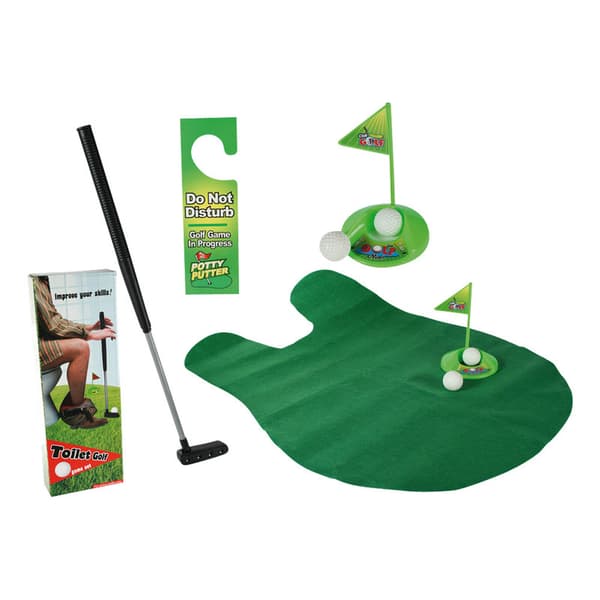 Toiletgolf - Golf til Badeværelse – Minigolf Green