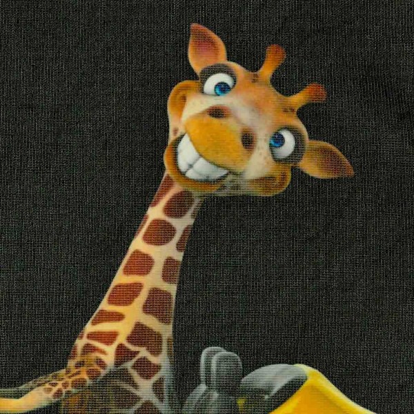 Statisk solskyddsgardin bilfönsterskydd giraff