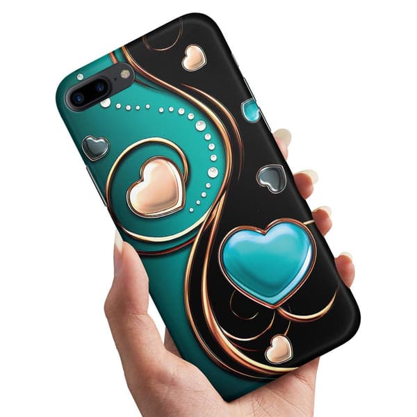 Skal / Mobilskal till iPhone 7 / 8 Plus - Hjärtan