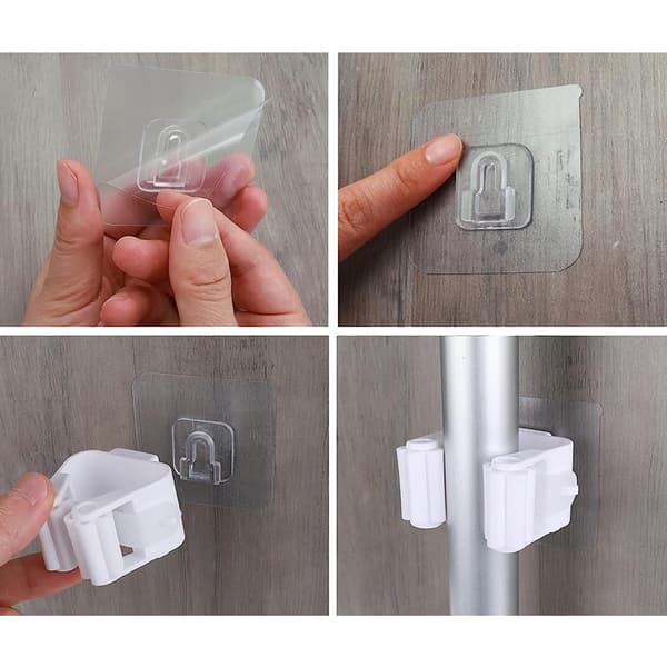 Redskabsholder - Vægmonteret holder til kost 2-Pack