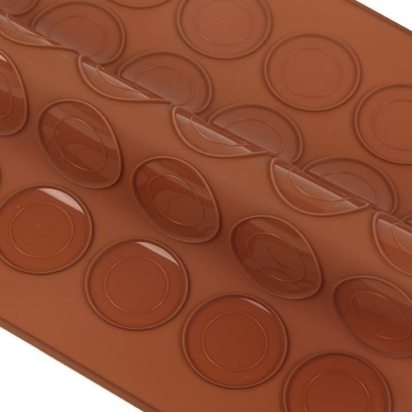 Macaron Kakform i Silikon / Form - 48 platser