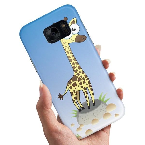 Samsung Galaxy S6 - Cover/Mobilcover Tegnet Giraf