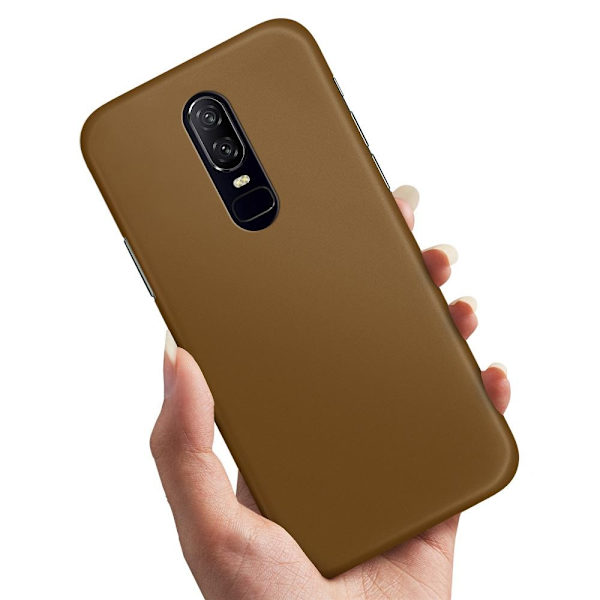 Deksel / Mobildeksel til OnePlus 7 Pro - Brun Brown