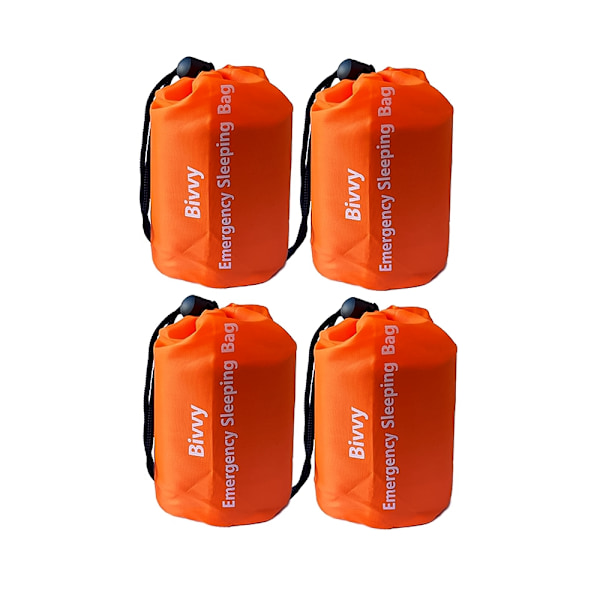 4-Pak Nødsovepose / Bivvy – Sovepose for overlevelse
