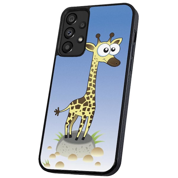 Samsung Galaxy A33 5G - Skal/Mobilskal Tecknad Giraff multifärg