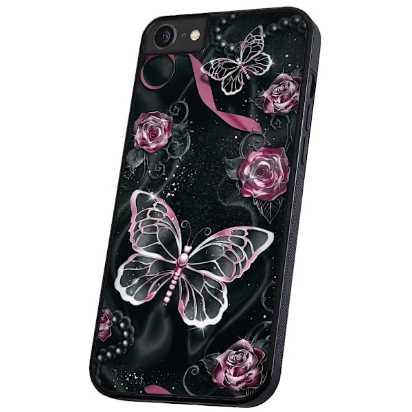 iPhone 16e/17e - Deksel/Mobildeksel Sommerfugler