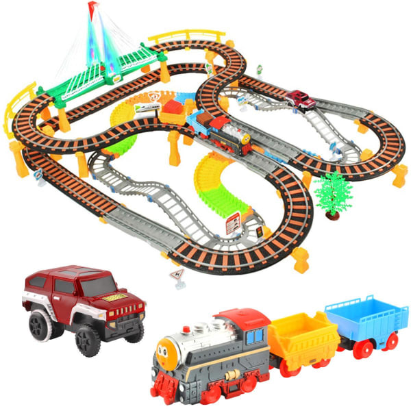 Stor togbane / bilbane til børn - XXL Multicolor