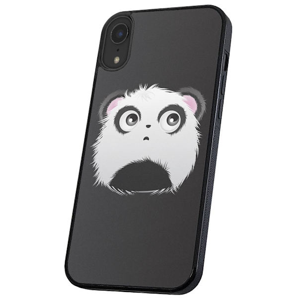 iPhone X/XS - Skal/Mobilskal Pandahuvud multifärg