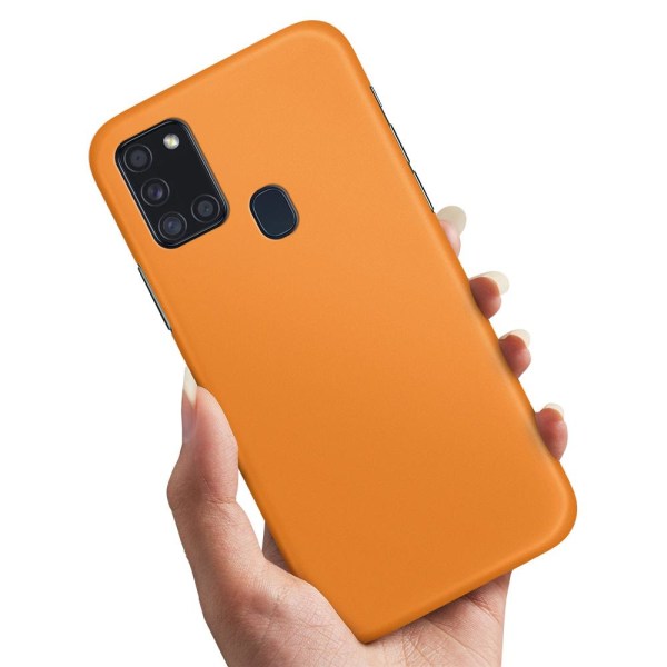 Samsung Galaxy A21s - Cover/Mobilcover Orange Orange