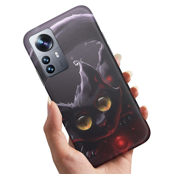 Xiaomi 12 - Deksel/Mobildeksel Svart Katt Multicolor